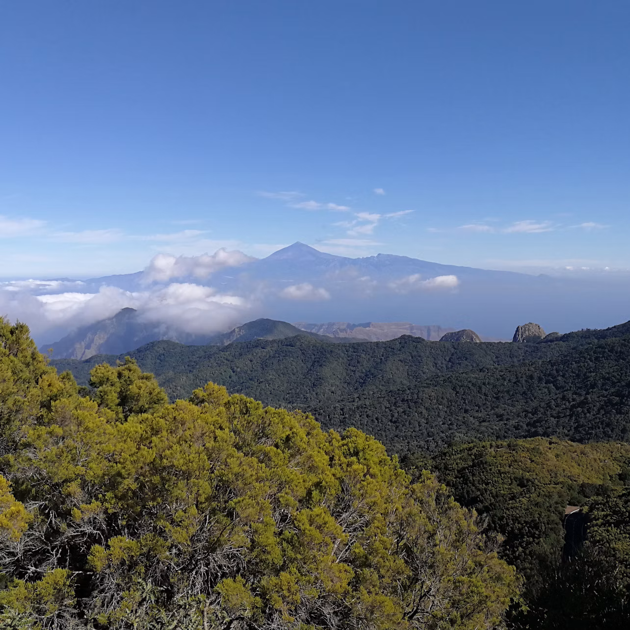 Views of El Teide from La Gomera
