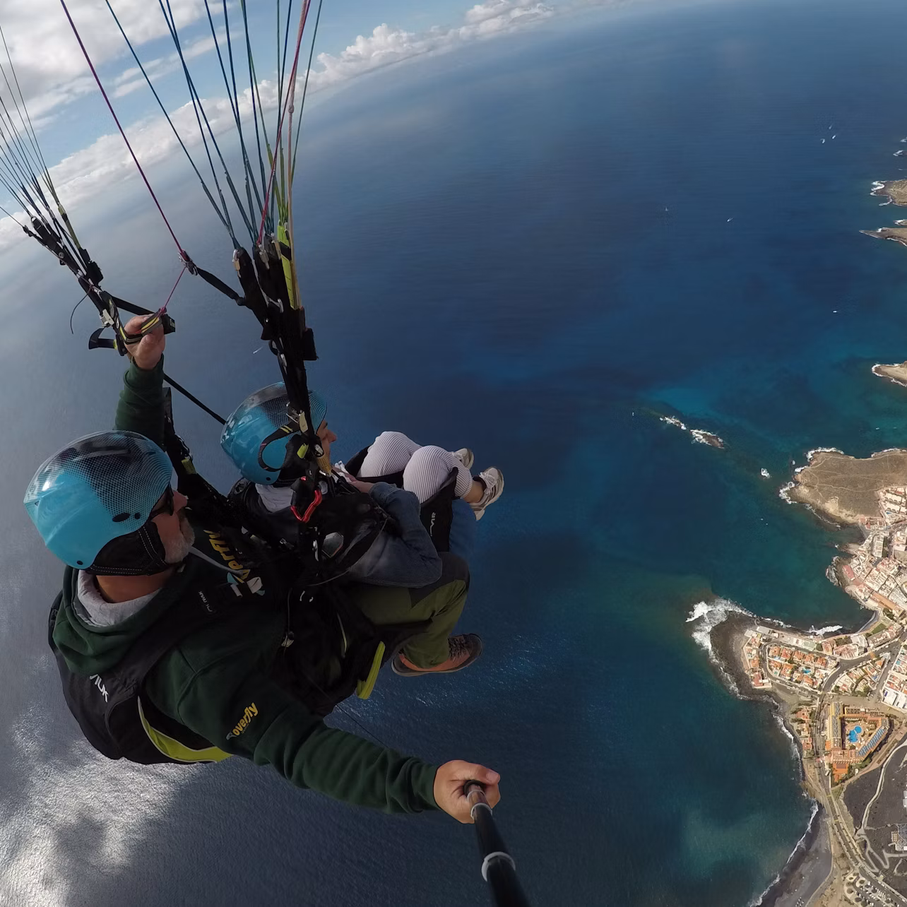 Aproximación en Paragliding por la Costa de Tenerife