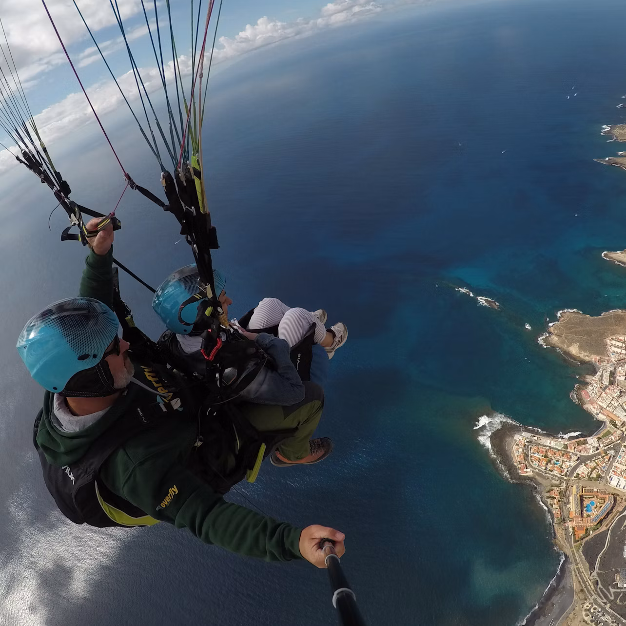 Aproximación en Paragliding por la Costa de Tenerife