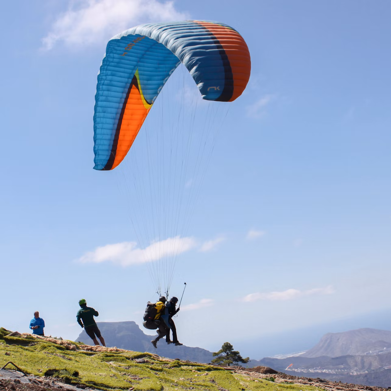 Comienzo del vuelo con Paragliding en Costa Adeje