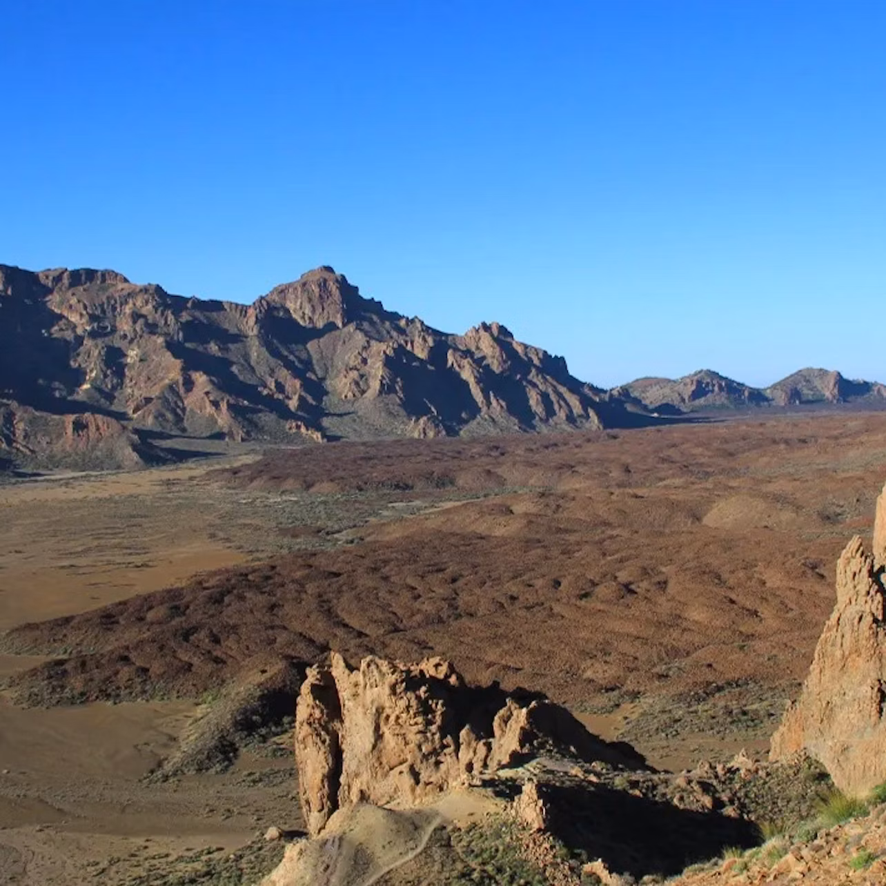 Lava flows in Teide National Park