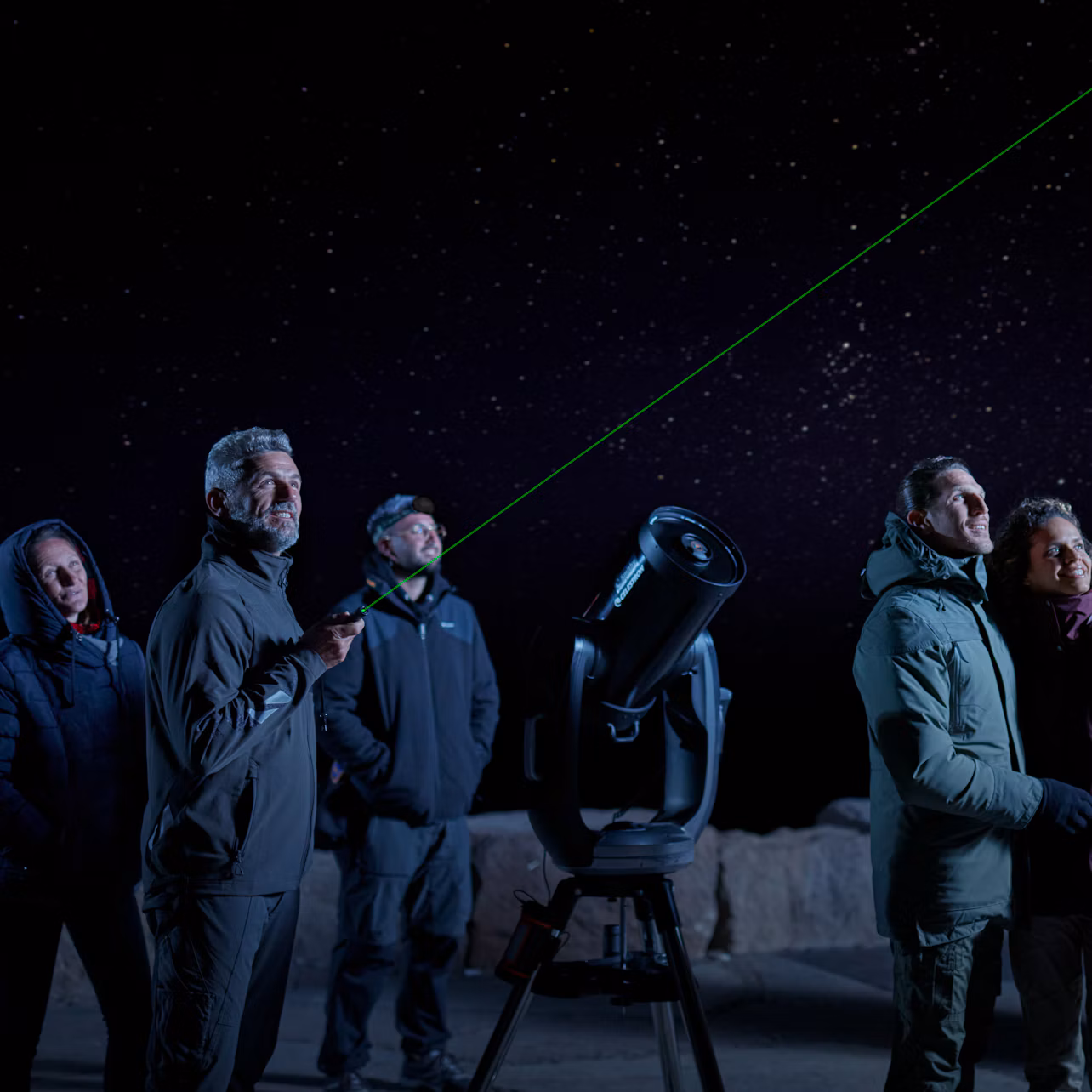 Stargazing activity on Mount Teide