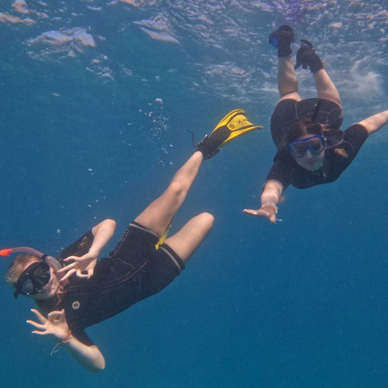Snorkeling by boat