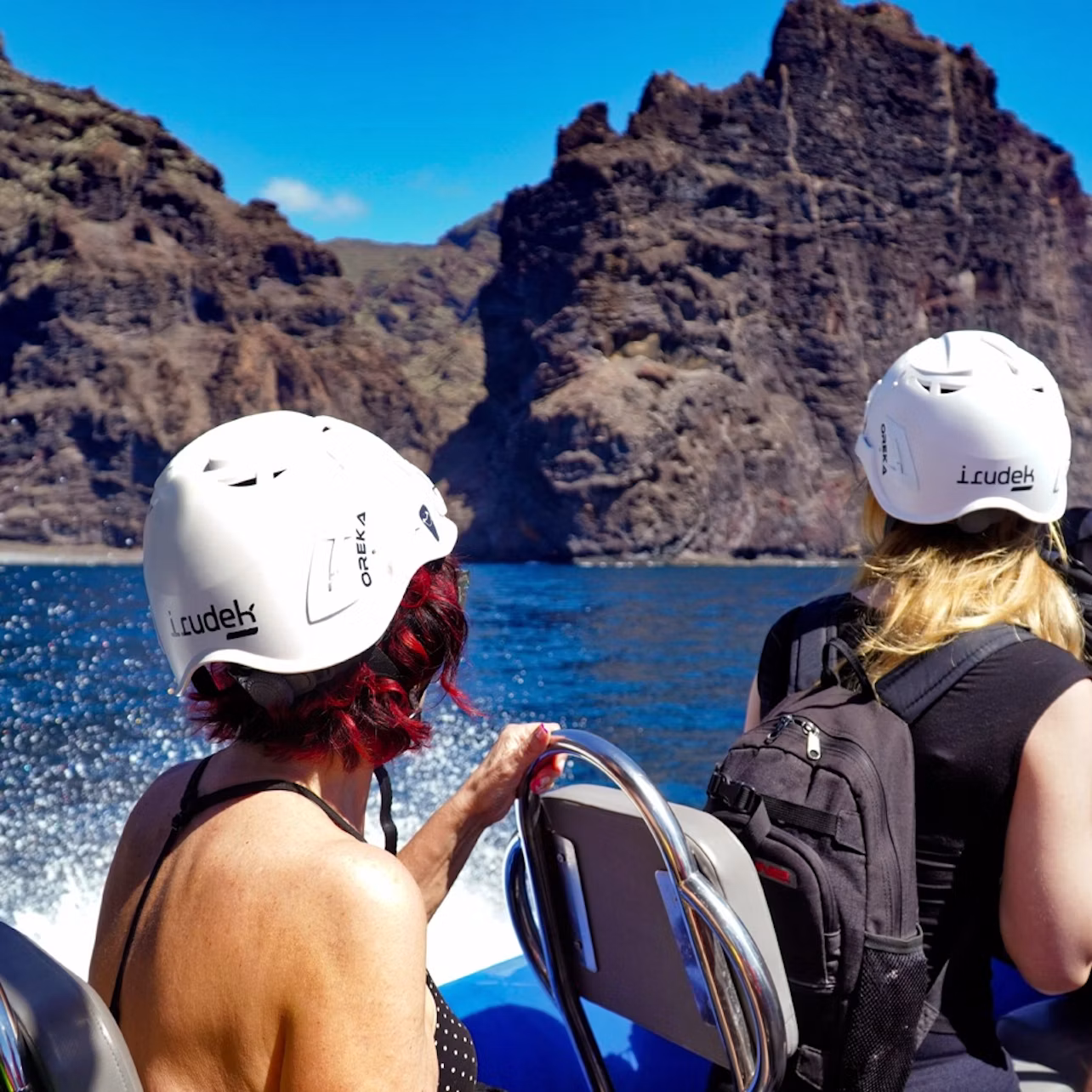 Boat trip passing by Los Gigantes
