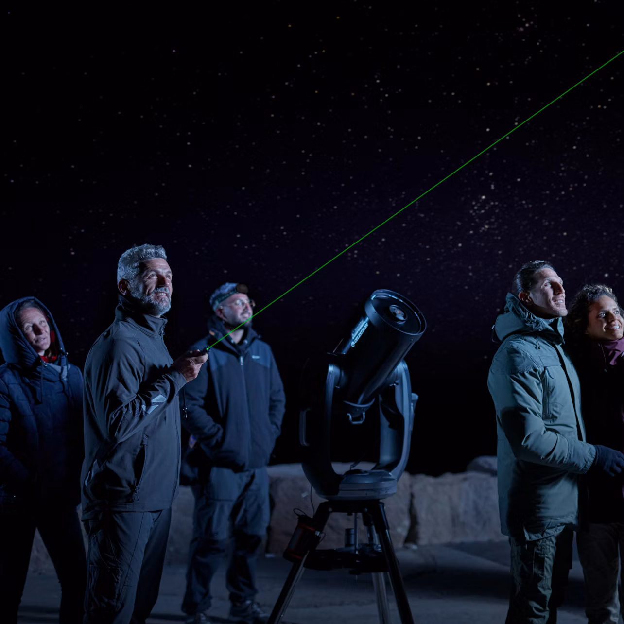 Stargazing activity on Mount Teide
