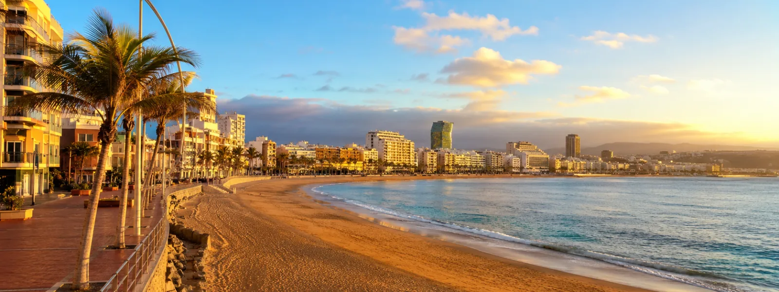 Strand van Las Canteras en stadshotels in Las Palmas de Gran Canaria