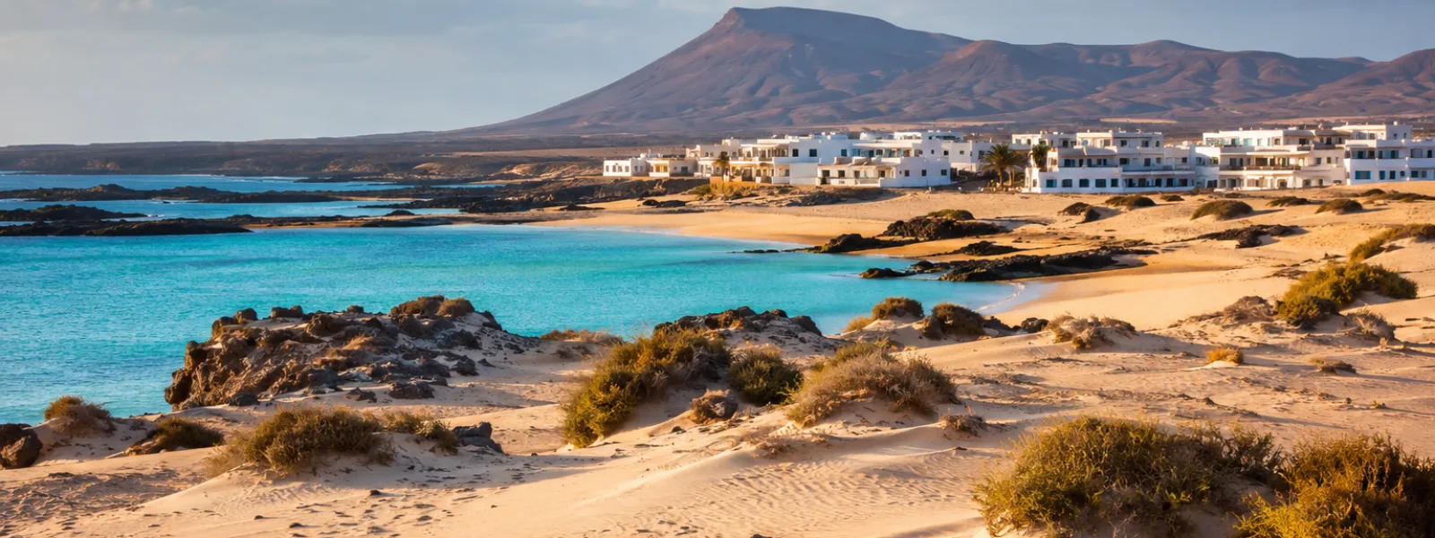 Dunes de Corralejo et paysages de plage d'El Cotillo dans le nord de Fuerteventura