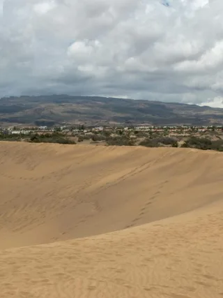 Maspalomas dunes landscape in Gran Canaria