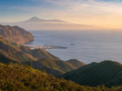 La Gomera green ravines and ferry harbour for an overnight trip from Tenerife