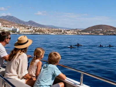 Family-friendly whale watching boat trip from Puerto Colon in Costa Adeje, Tenerife
