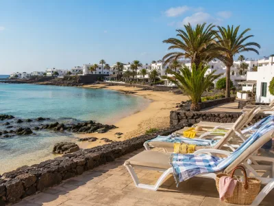 Family-friendly beach hotel setting in Costa Teguise, Lanzarote