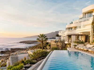 Luxury sea-view hotel terraces in La Caleta Costa Adeje Tenerife
