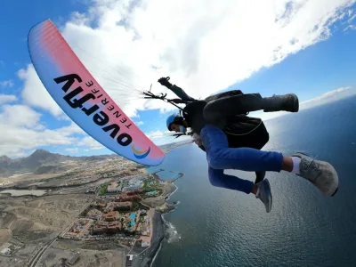 Parapente en tandem au-dessus de Costa Adeje à Tenerife