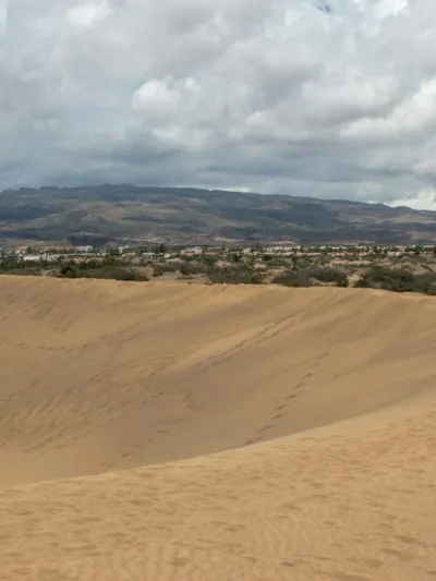 Maspalomas dunes landscape in Gran Canaria