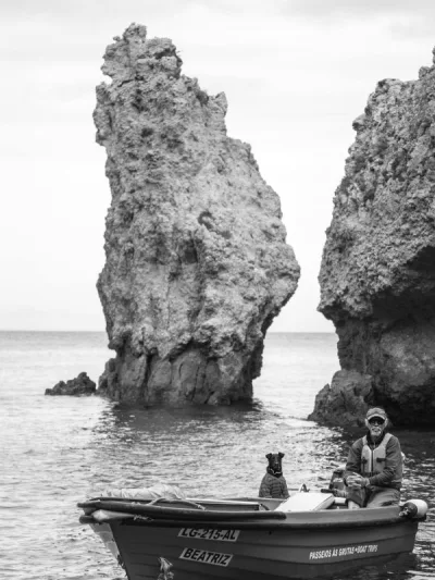 Mountain cliffs and coastal scenery in La Gomera