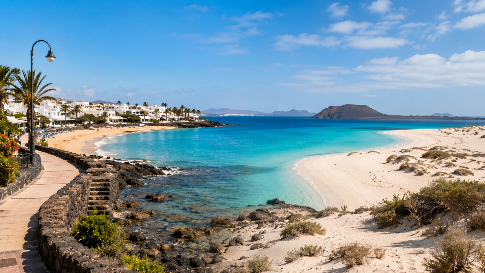 Puerto del Carmen in Lanzarote compared with Corralejo in Fuerteventura for a Canary Islands holiday
