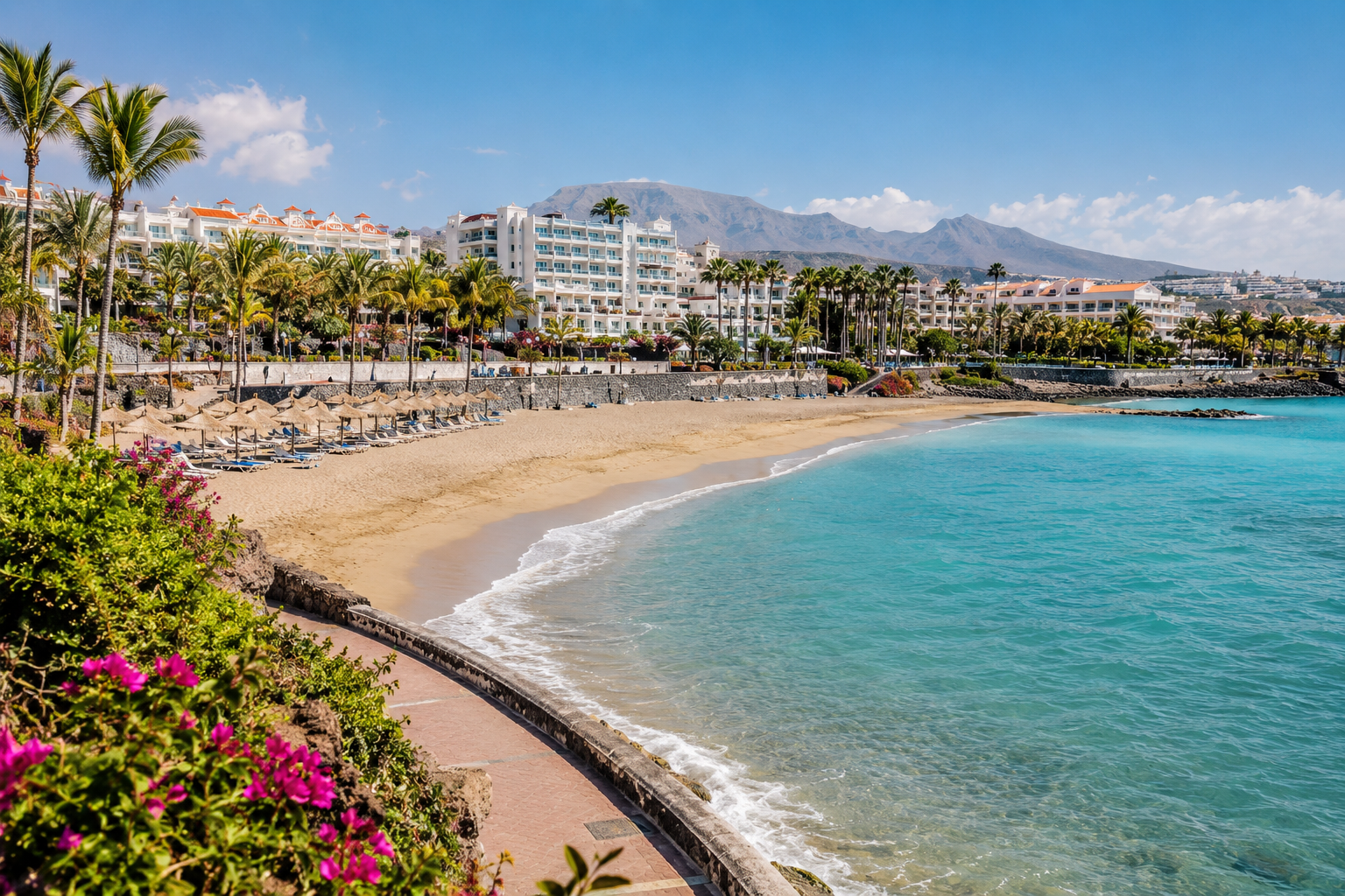 Family-friendly beach and resort hotels in Costa Adeje, Tenerife