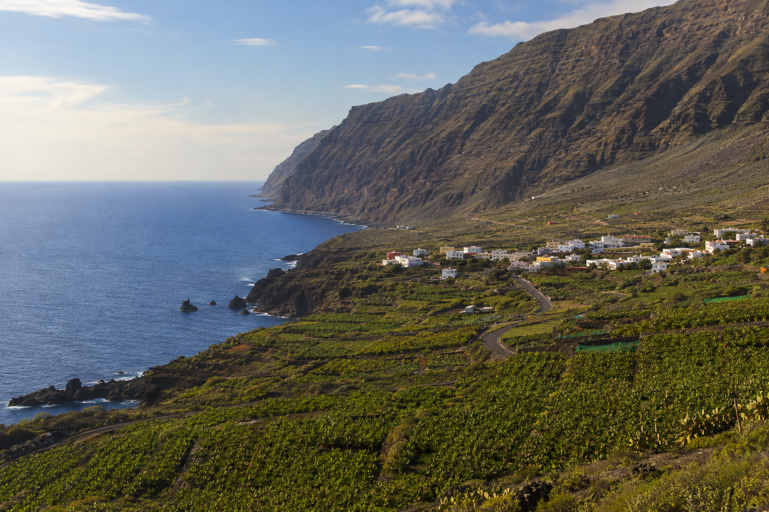 El Golfo valley and volcanic Atlantic coast in El Hierro, Canary Islands