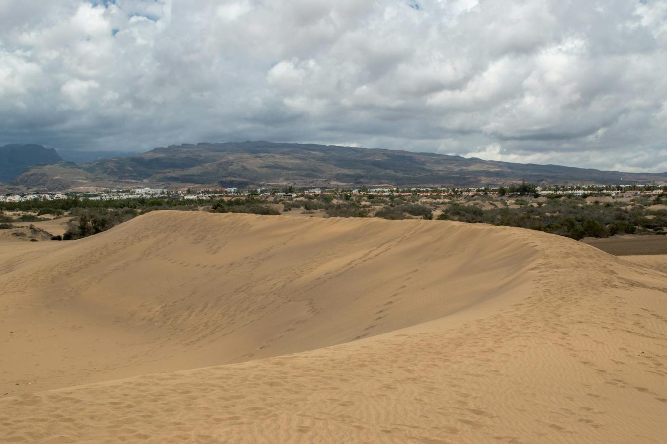 Maspalomas dunes landscape in Gran Canaria